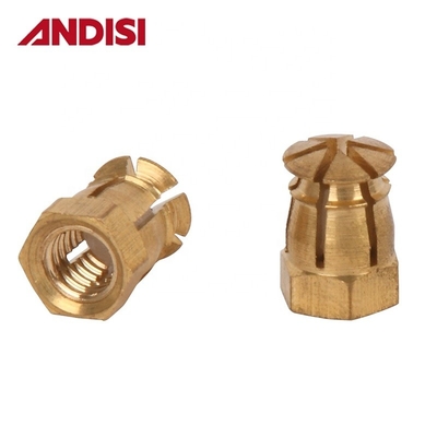 木材のためのミニ固定ナッツとボルト M6 亜鉛合金青銅挿入ナッツ by ANDISI Furniture