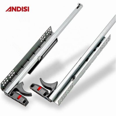 ANDISI V2 アンダーマウント ドラージャス スライドクリップ 単一拡張家具キャビネットのための軟閉