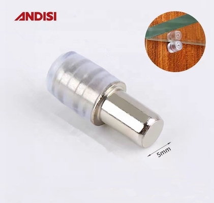 機能家具 接続フィッティング 5x16 透明なプラスチックキャップキャビネットサポート