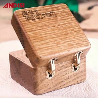 180 度 バレルピンヒンジ 銅製の仕上げ 木製のギフトボックスと隠れたドア