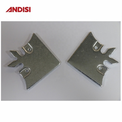 非標準 3mm 魚形 亜鉛塗装 鉄鋼金属支架 穴接続器 平いキャビネット 角支架