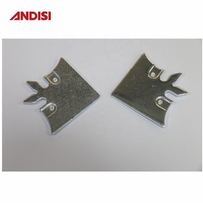 非標準 3mm 魚形 亜鉛塗装 鉄鋼金属支架 穴接続器 平いキャビネット 角支架