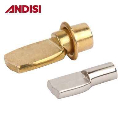 5mm/7mm ニッケル付鋼 L形家具関節 シェルフサポートコネクター