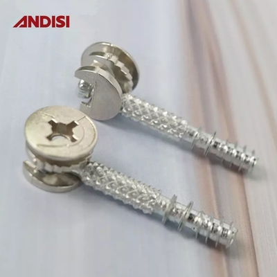 ANDISI コンネクティング ミニ 固定 3 in 1 カム ロック ナッツ 亜鉛塗装/ニッケル塗装家具