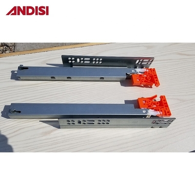 冷式ローリング 鋼製家具 キャビネット 引き出し 装着の下 完全拡張 柔らかい 閉じる 装着 下 引き出し スライド 45mm