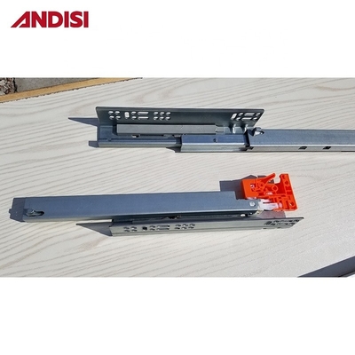 冷式ローリング 鋼製家具 キャビネット 引き出し 装着の下 完全拡張 柔らかい 閉じる 装着 下 引き出し スライド 45mm