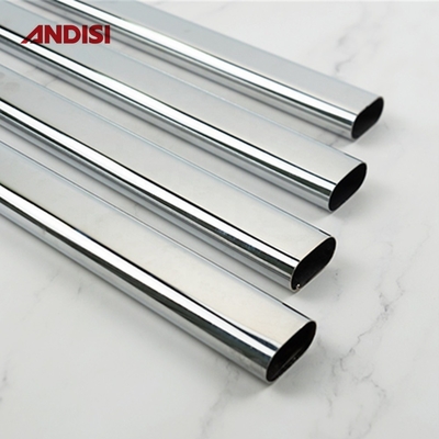 モダン 30x15 家具 クロム 黒 オーバル クローゼット チューブ 0.7mm クローゼット ストッド 吊り輪