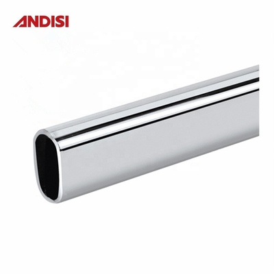 モダン 30x15 家具 クロム 黒 オーバル クローゼット チューブ 0.7mm クローゼット ストッド 吊り輪
