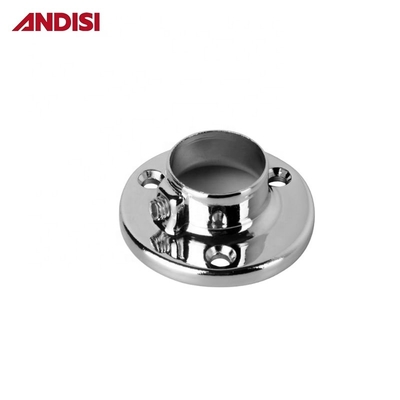 家具 クローゼット パイプ ブレーケットホルダー 30mm クローム 丸い クローゼット ロッド サポート フレンズ