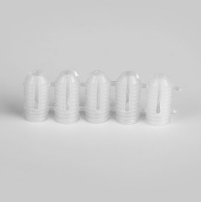 家具 ミニフィックス 透明プラスチック 拡張袖 螺旋用のナイロンナッツを接続