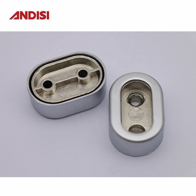 亜鉛合金 厚化ピン フレンジ クローゼットチューブサポートホルダー 30x15mm 服用ストッド